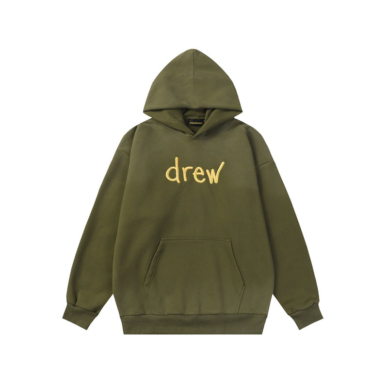 Drew House Hoodie Unisex Loose Casual Fleece Hoodie