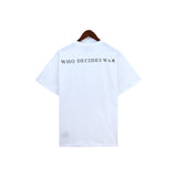 Who Decided War T Shirts Who Decided War Butterfly Print Short Sleeve Trendy Half Sleeve T-Shirt