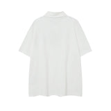 CHH Chrome Heart T Shirts Sanskrit horseshoe print polo shirt short sleeve