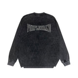 Purple Brand Distressed Long Sleeve Shirt Fashion Distressed Loose Long-sleeved Top