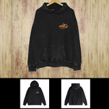 Purple Brand Distressed Hoodie Fashion Old Loose Hooded Sweater