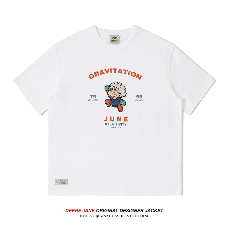 Men T-shirt Summer Cotton Short Sleeve T-shirt Men's Loose