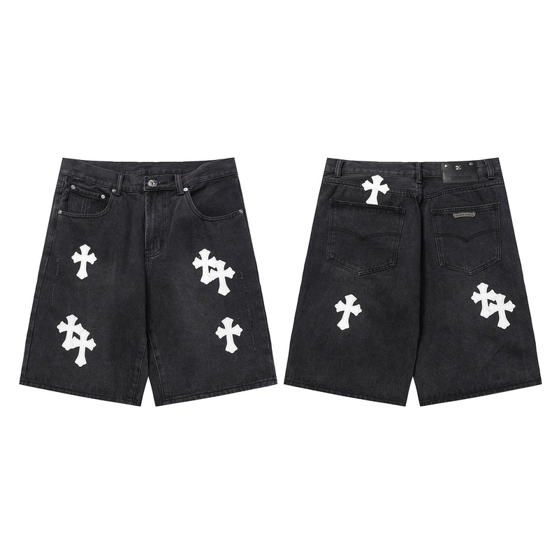 CHH Chrome Hearts Jeans Unisex Casual Loose Jeans
