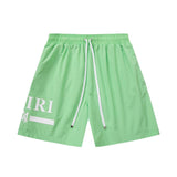 Amiri shorts drawstring slacks alphabet shorts