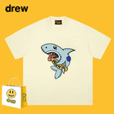 Drew T Shirts T-shirt Cotton Short Sleeve Male Shark