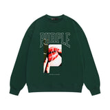 Purple Brand Sweatshirt Loose Crew Neck Sweater