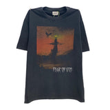 Men Vintage T-Shirts vintage Washing water Old short sleeves Casual loose street