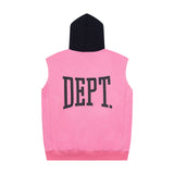 Gallery Dept Hoodie Letter Sleeveless Hooded Sweater