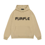 Purple Brand Hoodie Fashion Loose Hooded Sweater