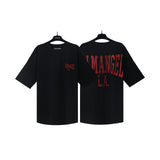 Palm Angels T Shirts Alphabet Slogan Printed Short Sleeve T-Shirt