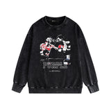 Purple Brand Distressed Sweatshirt Retro Vintage Crew Neck Sweater