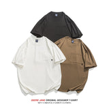 Men T-shirt Patchwork Short-Sleeved T-shirt Men's Summer Loose Cotton