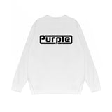 Purple Brand Long Sleeve T-Shirt Fashion Loose Long Sleeve Top