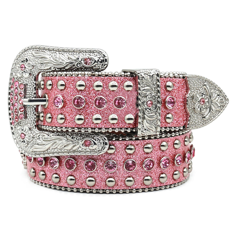 Hip-hop punk rhinestone belt easiest for matchins
