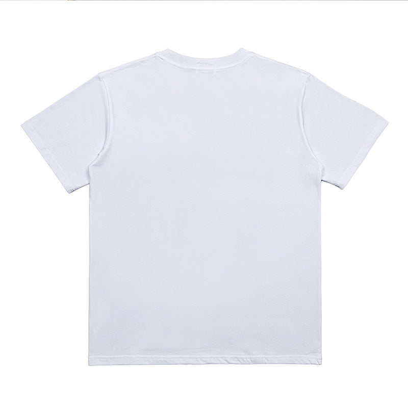 C.e t shirts smartphone pattern round neck pullover short sleeve men and women