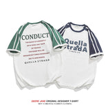 Men's T-Shirts Summer Short-Sleeved T-shirt Men's and Women's Loose Casual Cotton