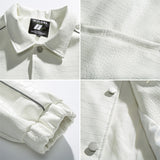 Men Jacket Spring Coat Men's Embroidery Loose All-Match Casual