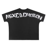 Mixed Emotion T-Shirt Crew Neck Loose Short Sleeve