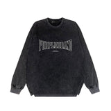 Purple Brand Distressed Long Sleeve Shirt Fashion Distressed Loose Long-sleeved Top