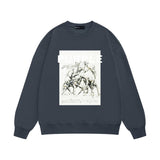 Purple Brand Sweatshirt Loose Crew Neck Sweater