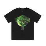 Vlone T Shirts Summer Youth Cotton Loose Letters Street Half Sleeve Couples Dress