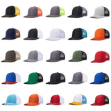Trendy flat brimmed hat summer mesh breathable