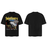Men Vintage T-Shirts Saint Michael Tee Saint Tears