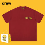 Drew T Shirts Short Sleeve Letter Cotton T-shirt Loose