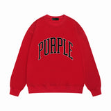 Purple Brand Sweatshirt Loose Crew Neck Sweater