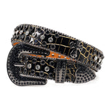 Hip-hop punk rhinestone belt cross accessories