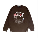 Purple Brand Long Sleeve T-Shirt Fashion Loose Long Sleeve Top