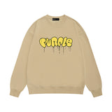 Purple Brand Sweatshirt Loose Crew Neck Sweater
