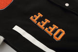 Off White Jacket Autumn/Winter OW Multi-element Logo Woolen Splicing Jacket