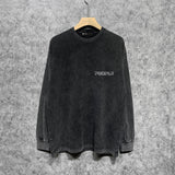 Purple Brand Distressed Long Sleeve Shirt Fashion Distressed Loose Long-sleeved Top