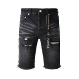 Purple Brand Denim Shorts High Street Black