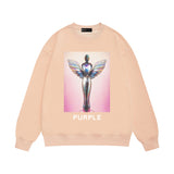 Purple Brand Sweatshirt Loose Crew Neck Sweater