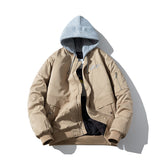 Mens Vintage Jackets Padded Jacket Autumn/Winter Embroidery Flying Suit Cotton Suit