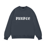 Purple Brand Sweatshirt Loose Crew Neck Sweater