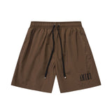 Amiri shorts drawstring slacks alphabet shorts