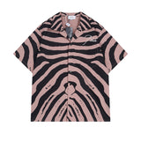 Rhude T Shirt Zebra Letter Embroidery Casual Short Sleeve Shirt, Shorts