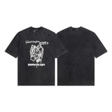ERD T Shirts Short Sleeve Logo Cartoon Print Loose Casual