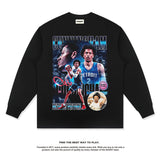 Nba Long Sleeve Shirt Cotton round Neck Sweater