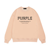 Purple Brand Sweatshirt Loose Crew Neck Sweater