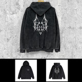 Purple Brand Distressed Hoodie Fashion Old Loose Hooded Sweater