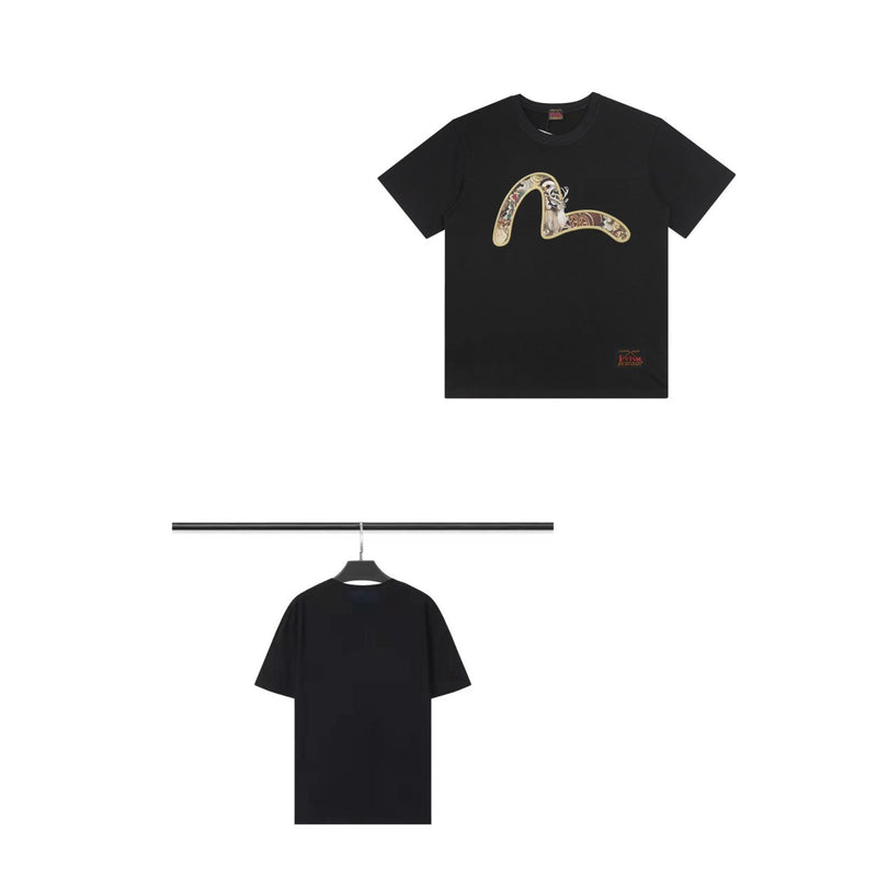 Evisu T Shirts Casual Versatile Unisex T Shirts
