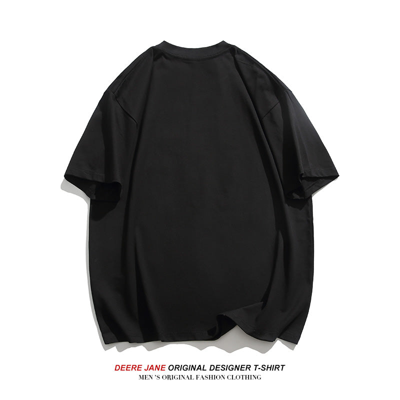 Men's T-Shirts Short-Sleeved T-shirt Men's Loose Pure Cotton Clothing Summer Casual Versatile