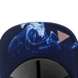 Trendy flat brimmed hat letterstonedembroider sunshade