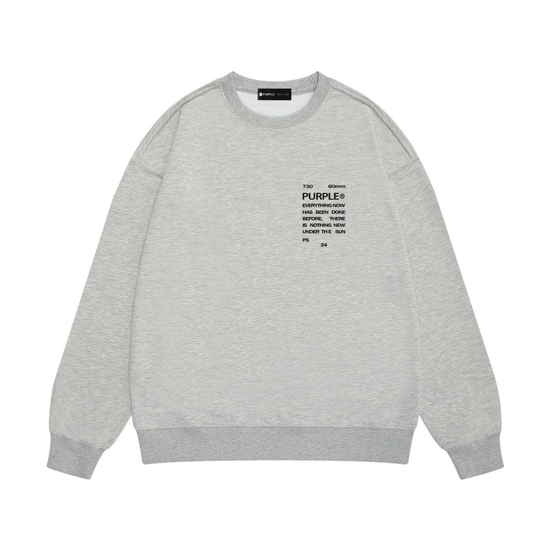 Purple Brand Sweatshirt Loose Crew Neck Sweater