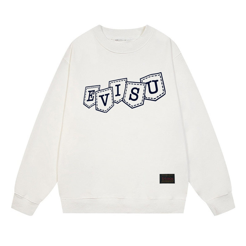 Evisu Sweatshirts Casual Loose Unisex Sweatshirts