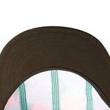 Trendy flat brimmed hat colorful adjustable sun hat